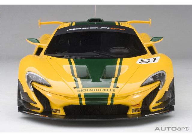 81544 AUTOart 1:18 McLaren P1 GTR Yellow / Green model car