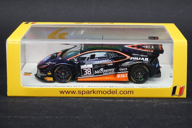 1:43 SPARK SB289 Lamborghini Huracan GT3 Antonelli Motorsport SPA 24h 2016 #38