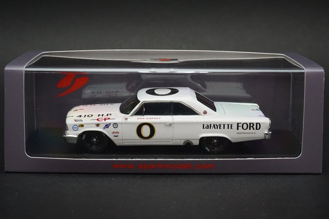 1:43 SPARK S3601 Ford Galaxy #0 Daytona 500 1963 model car