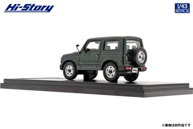 HS378GR Hi-Story 1:43 Suzuki Jimny XC (1997) British Green Pearl model car