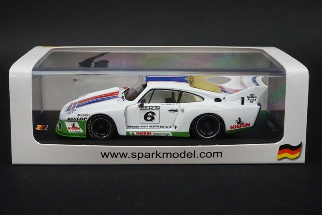 1:43 SPARK SG027 Porsche 935 J #6 Winner DRM Zolder 1980 Rolf Stommelen model car