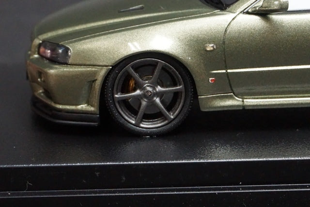 1:43 HPI 8367 MIRAGE Nissan Skyline GT-R V-spec II Nur R34 Millennium Jade