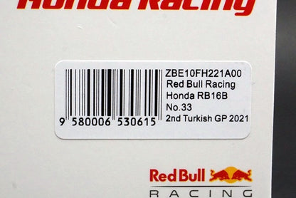 1:43 SPARK ZBE10FH221A00 Red Bull Racing Honda RB16B Turkish GP 2021 #33