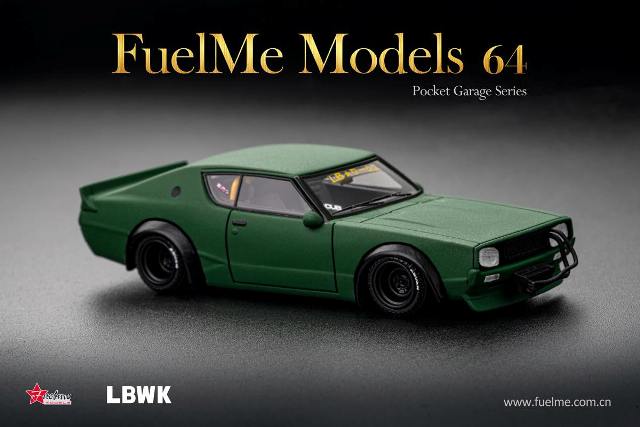 FM64007PG-02 Fuelme Models 1:64 Nissan Skyline LBWK KPGC110 Kenmeri Zero fighter