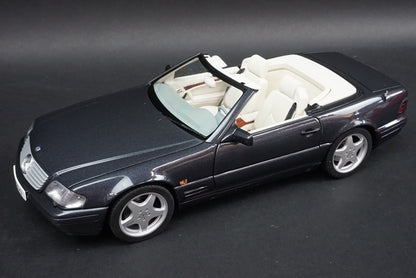 1:18 AUTOart 76232 Mercedes Benz SL 600 1997 Black Metallic model car