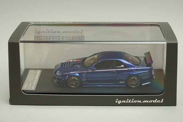 1:43 ignition model IG1770 Nismo R34 GT-R Z Tune Bayside Blue Tokyo Auto Salon 2019 Limited