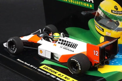 1:43 MINICHAMPS 540884392 McLaren Honda MP4-4 A.Senna Japanese GP World Champion 1988 #12 ASC No.24