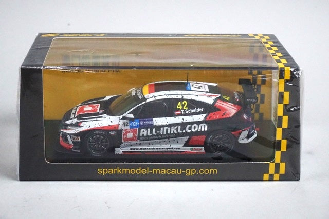 1:43 SPARK SA182 Honda Civic TypeR TCR WTCR 2nd Race 2 WTCR Macau Gear Race 2018 #42