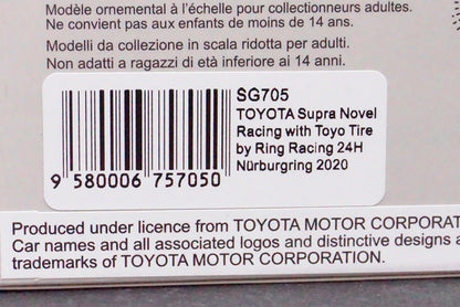 1:43 SPARK SG705 Toyota Supra Novel Racing Toyo Tire Ring Racing 24h Nurburgring 2020 #37