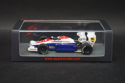 1:43 SPARK S2780 Toleman TG 184 US GP 1984 #20 J.Cecotto