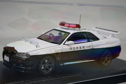 1:43 RAI'S H7430001 Nissan Skyline GT-R V SPEC (R34) 2000 Saitama Prefectural Police Highway Traffic Police Vehicle