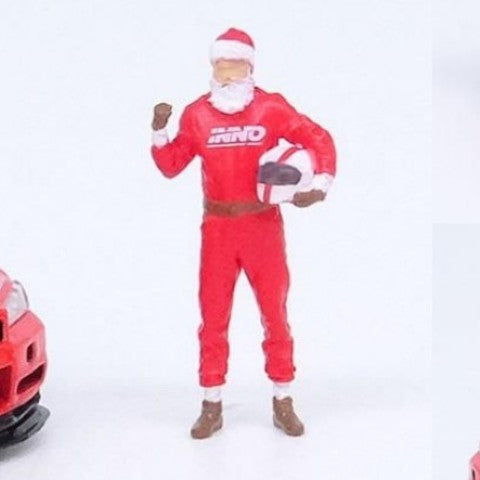 IN64-R34RT-XMAS22 INNO MODELS 1:64 Nissan Skyline GT-R R34 X'MAS 22 Special Edition with Santa Claus figure