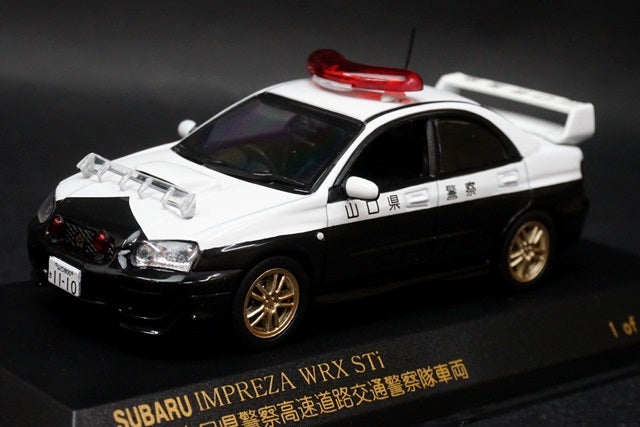 1:43 RAI'S H7430302 Subaru Impreza WRX STi 2003 Yamaguchi Prefectural Police Highway Traffic Police Unit Vehicle