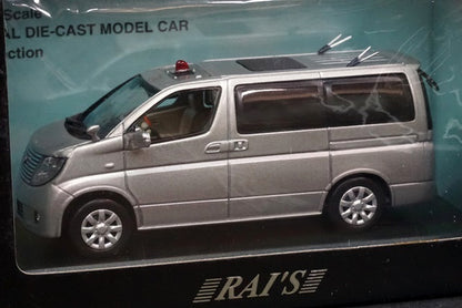 1:43 RAI'S H7430801 Nissan ELGRAND unmarked 2008 Kanagawa Prefectural Police Traffic Department Traffic Investigation Division