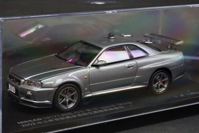 1:43 RAI'S H7430212 Nissan Skyline GT-R V spec II (R34) 2002 Saitama Pref.