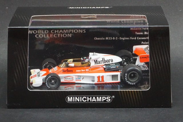 1:43 MINICHAMPS 436760011 McLaren Ford M23 World Champion 1976 #11 J.Hunt