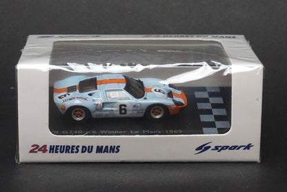 1:87 SPARK 87LM69 Ford GT40 Mk2 LM Le Mans 1969 Winner #6 J.Ickx-J.Oliver