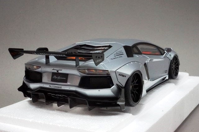 1:18 AUTOart 79181 Liberty Walk LB-WORKS Lamborghini Aventador Limited Edition Matte Metallic Silver