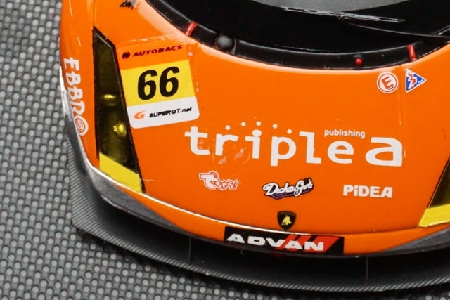 1:43 EBBRO 43963 Triple a Gallardo RG-3 Super GT300 2007 #66 Orange model car