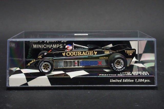 1:43 MINICHAMPS 400810012 Lotus Ford 88 N.Mansell Practice British GP 1981 #12