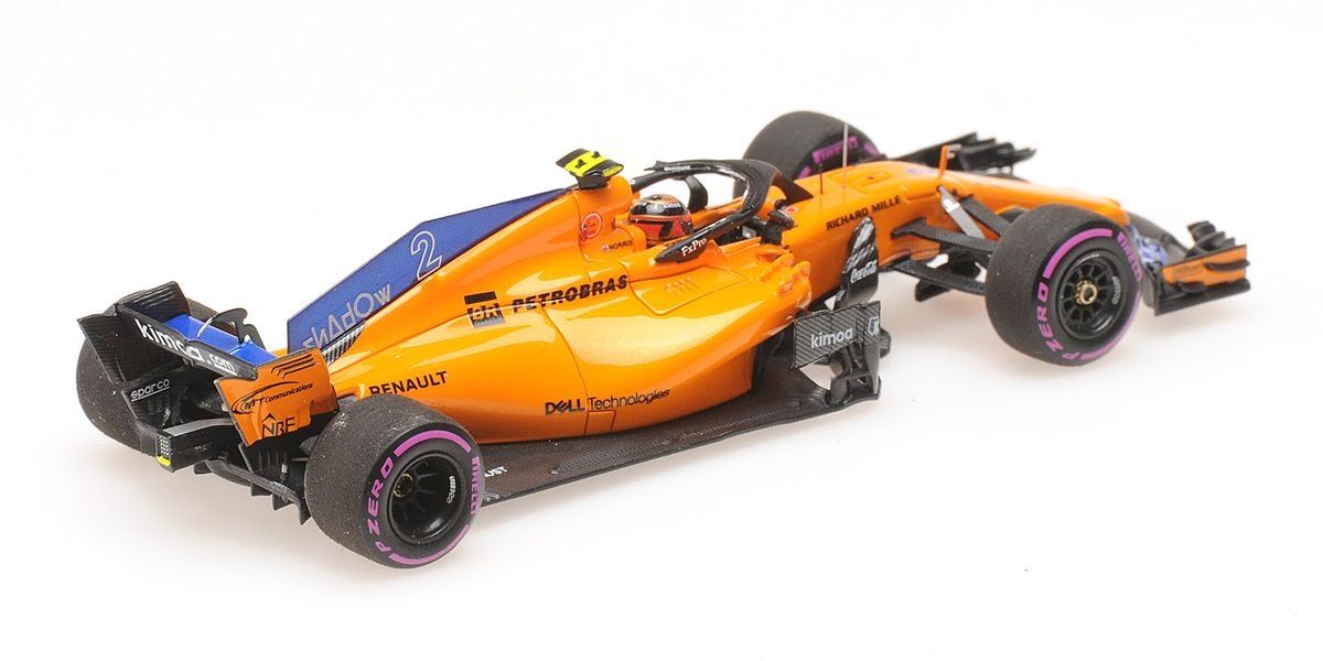 537186402 MINICHAMPS 1:43 McLaren Renault MCL33 Stofell Bandol Abu Dhabi GP 2018