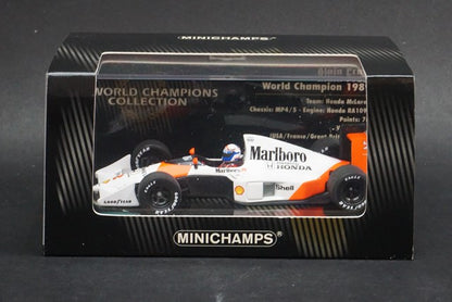 1:43 MINICHAMPS 436890002 McLaren Honda MP4/5 A.Prost World Champion 1989 #2 Marlboro Spec.