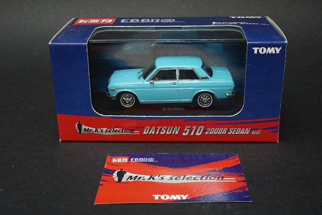 1:43 TOMICA EBBRO TOMYTEC 204886 Datsun 510 2door Sedan Blue model car