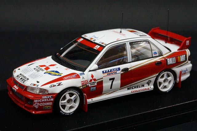 1:43 HPI 8557 Mitsubishi Lancer Evolution III 1996 #7 Catalunya model car