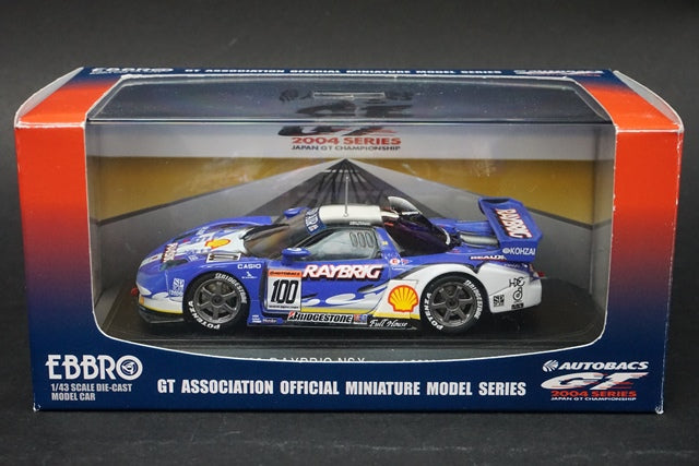 EBBRO Honda NSX #100 Raybrig Kunimitsu JGTC GT500 2004 échelle EBBRO Honda NSX #100 Raybrig Kunimitsu JGTC GT500 2004 échelle