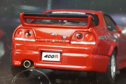 1:43 EBBRO 43708 Nissan Skyline GT-R R33 NISMO 400R 1996 Red model car