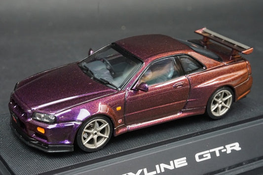 1:43 EBBRO 43157 Nissan Skyline GT-R R34 V-spec Magic Purple