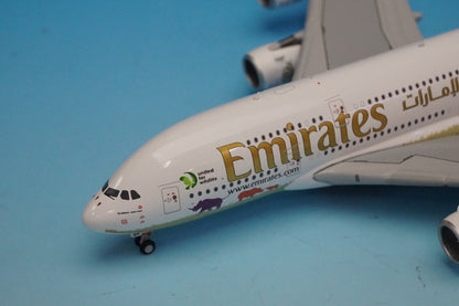 1:400 A380-800 Emirates Wildlife Unit 2 A6-EER GJUAE1668 Gemini airplane model