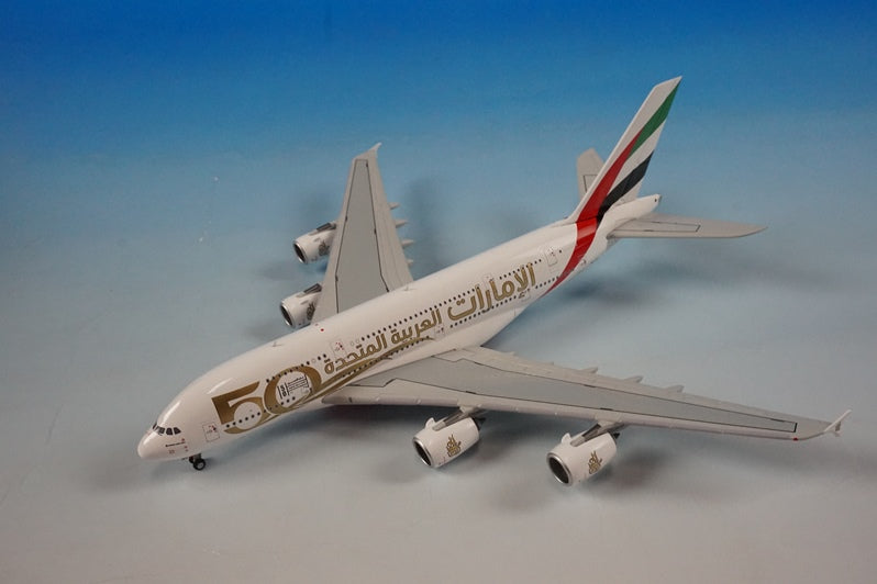 1:400 A380-800 Emirates 50th Anniversary A6-EVG GJUAE2051 Gemini airplane model