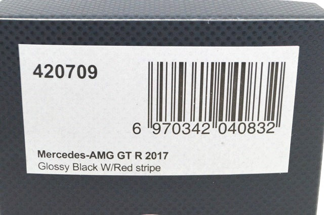 AL420709 Almost Real 1:43 Mercedes AMG GT-R 2017 in Glossy Black/Red model car