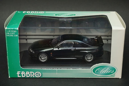 1:43 EBBRO 43586 Nissan Skyline GT-R R33 Vspec 1996 Black