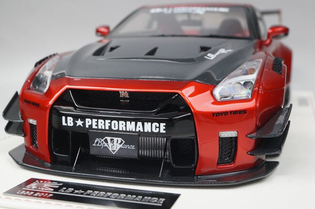 LB35-V2-007 LB PERFORMANCE 1:18 Nissan LB R35 V2.0 Chrome Red