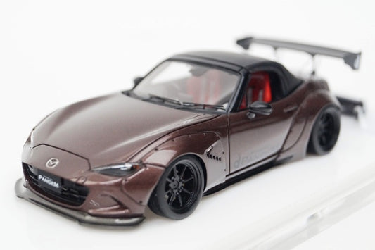 RB004B5 MakeUp EIDOLON 1:43 Mazda Rocket Bunny Roadster ND WATANABE Meta Brown