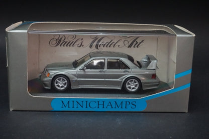 1:43 MINICHAMPS Best.-Nr.3100G Mercedes 190 E Evo 2 Street Pearl Gray Metallic model car