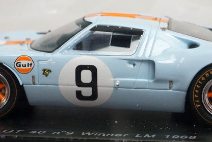 1:43 SPARK 43LM68 Ford GT40 Le Mans 24h 1968 #9 GULF model car