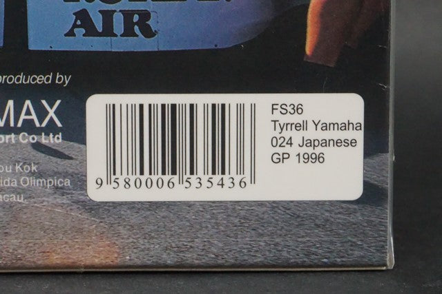 1:43 Spark FS36 Tyrrell 024 Yamaha 1996 Japanese GP Ukyo Katayama