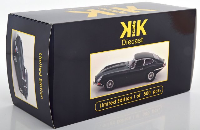 KKDC180431 KK Scale 1:18 Jaguar E-type Coupe Series 1 LHD 1961 British Racing Green/Black Interior