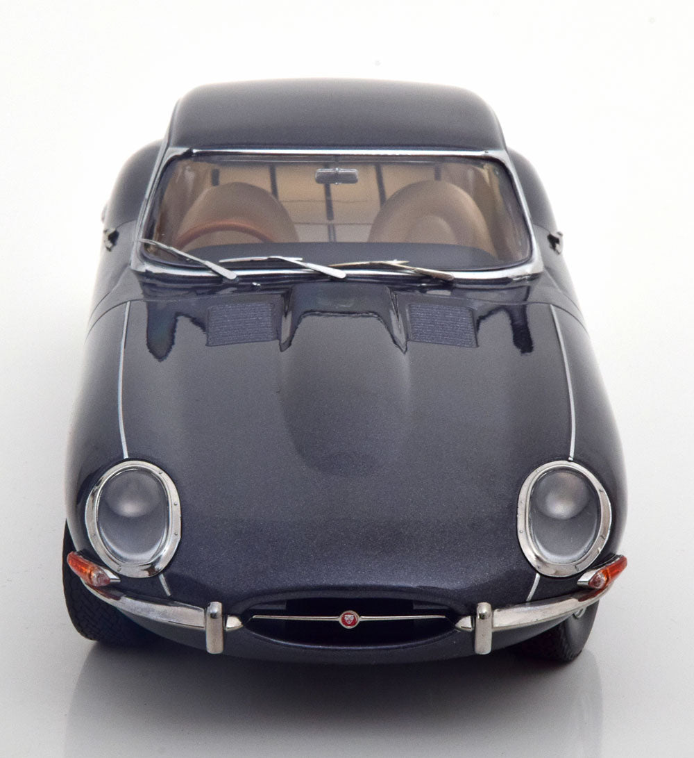 KKDC180434 KK Scale 1:18 Jaguar E-type Coupe Series 1 RHD 1961 Gray Metallic/Creme Interior