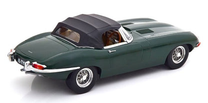 KKDC180483 KK Scale 1:18 Jaguar E-Type Convertible closed Series 1 RHD 1961 British Racing Green/Creme interieur