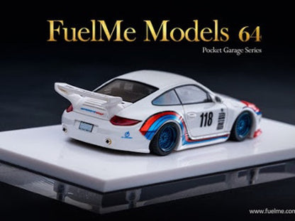 FM64006PG-A Fuelme Models 1:64 Porsche OLD NEW 997 Martini #118 model car