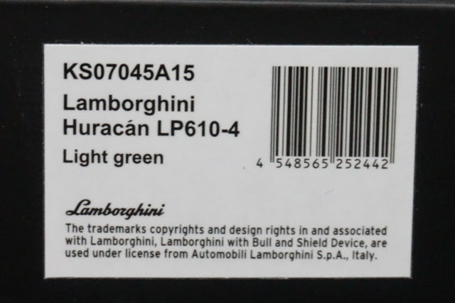 1:64 KYOSHO KS07045A15 Lamborghini Huracan LP610-4 Light Green