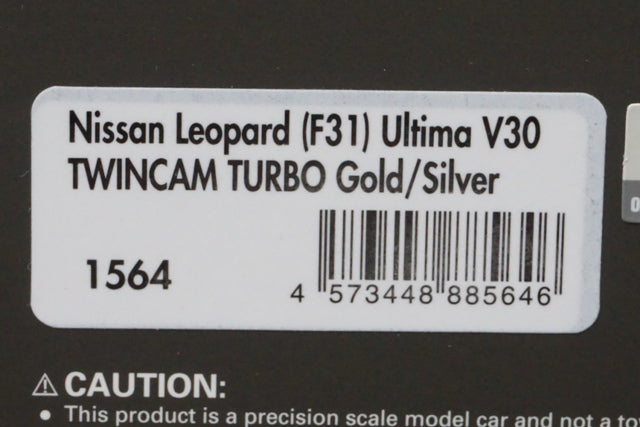 1:43 ignition model IG1564 Nissan Leopard (F31) Ultima V30TWINCAM TURBO Gold 57th Shizuoka Hobby Show Exhibition