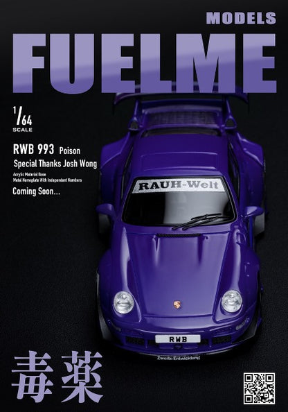 FM64002-RWB993-21 Fuelme Models 1:64 Porsche RWB 993 Poison model car