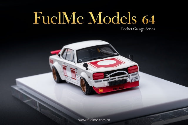 FM64006PG-02 Fuelme Models 1:64 Nissan Hakosuka KPGC10 CHARASUKA WORKS Racing Ver.