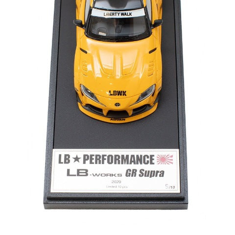 LB013CSP MakeUp EIDOLON 1:43 LBWK LB-WORKS Toyota GR Supra Lighting Yellow LBWK Limited