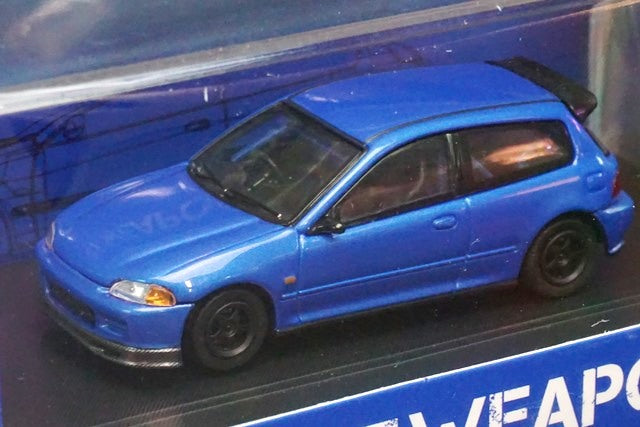 Street Weapon 1:64 Honda Civic EG6 Blue model car